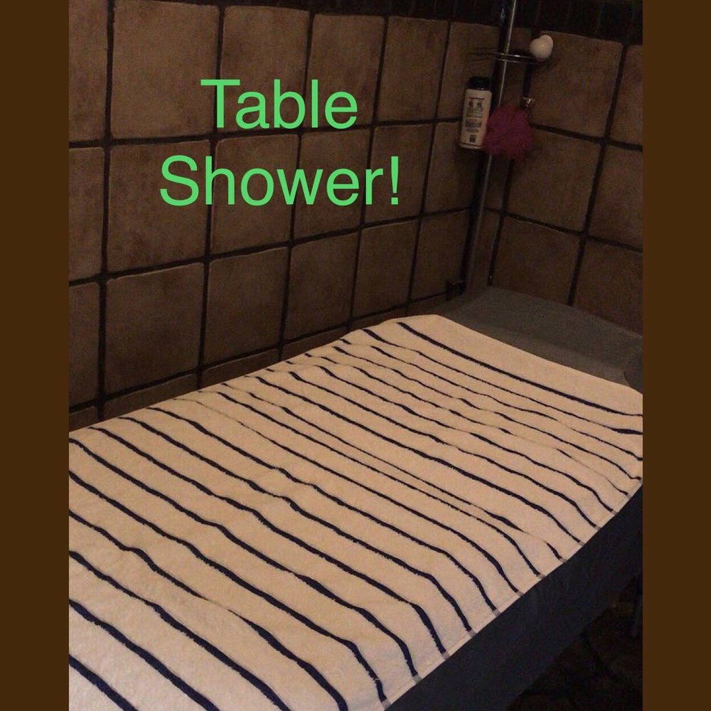 debrah miller add table shower asian image