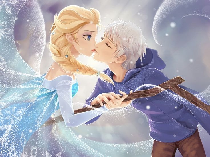 adam lyndon add elsa and jack frost kissing photo