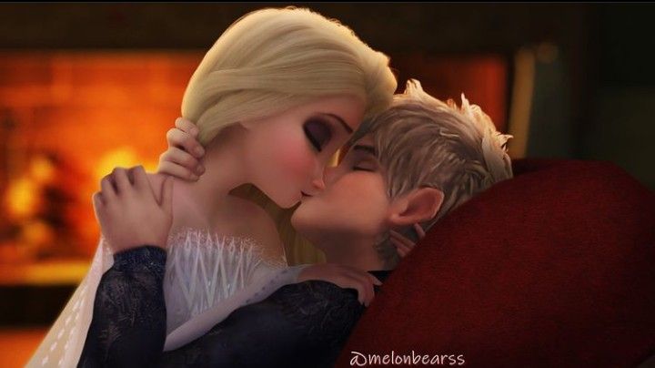 andrew birdsall add elsa and jack frost kissing photo