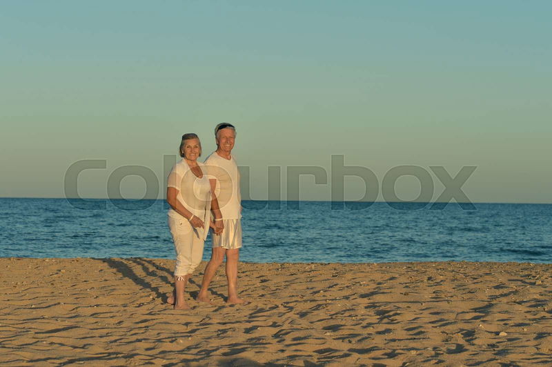 allyson bass add mature couple beach photo