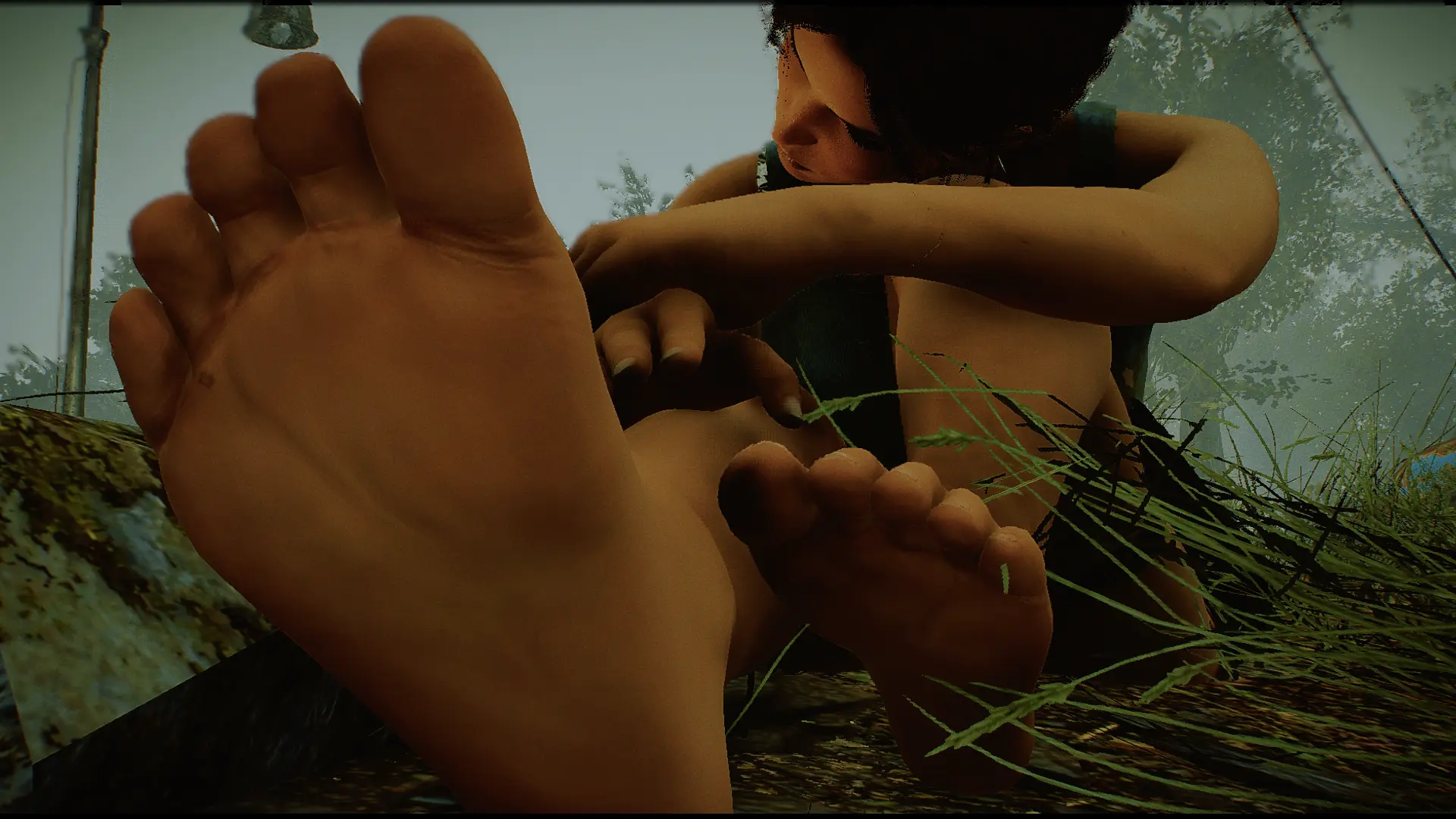 carly blank add lara croft feet image